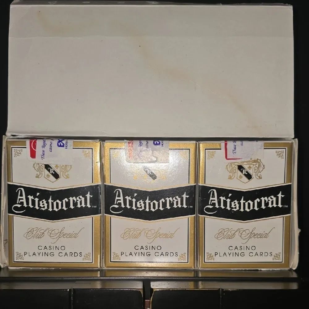 ARISTOCRAT Vintage Playing Cards! Sealed For Casino EXCALIBUR Las Vegas!